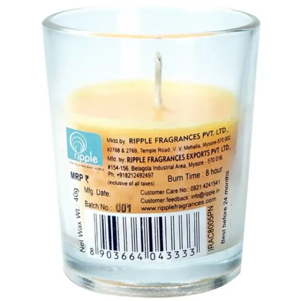 Iris pina colada candle shot glass 40gm - Image 4