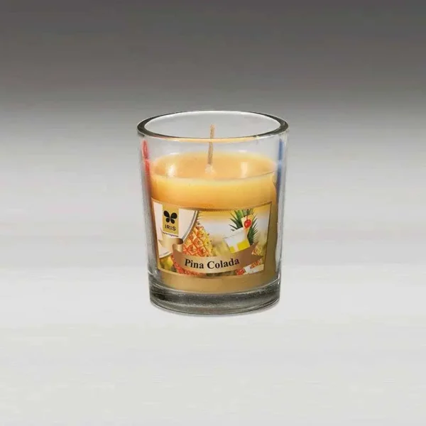 Iris pina colada candle shot glass 40gm - Image 3