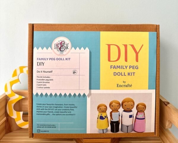 Encrafte Diy Family Peg Doll Kit