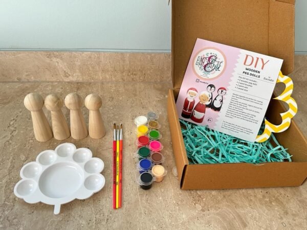 Encrafte Diy Girl Peg Doll Kit - Image 2